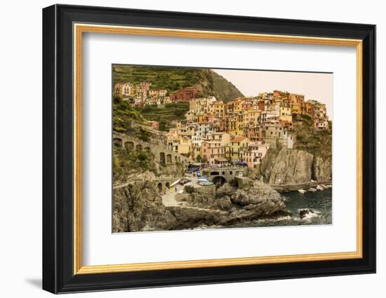 Manarola, Cinque Terre, Italy.-Michael DeFreitas-Framed Photographic Print