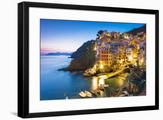 Manarola, Cinque Terre, Liguria, Italy-Jordan Banks-Framed Photographic Print