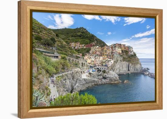 Manarola, Cinque Terre, UNESCO World Heritage Site, Liguria, Italy, Europe-Gavin Hellier-Framed Premier Image Canvas