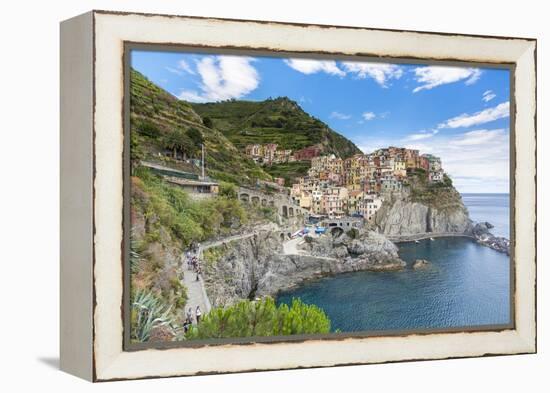 Manarola, Cinque Terre, UNESCO World Heritage Site, Liguria, Italy, Europe-Gavin Hellier-Framed Premier Image Canvas