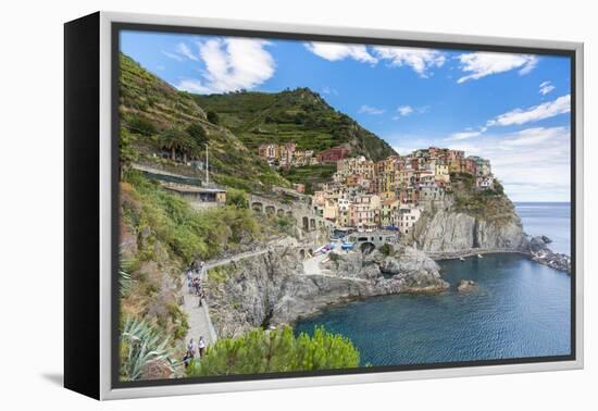 Manarola, Cinque Terre, UNESCO World Heritage Site, Liguria, Italy, Europe-Gavin Hellier-Framed Premier Image Canvas