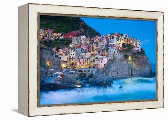 Manarola Fisherman Village in Cinque Terre, Italy-kasto-Framed Premier Image Canvas