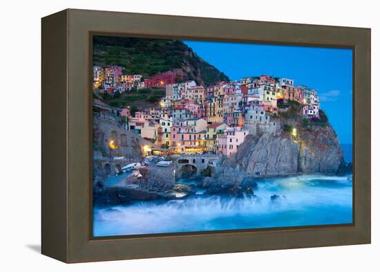 Manarola Fisherman Village in Cinque Terre, Italy-kasto-Framed Premier Image Canvas