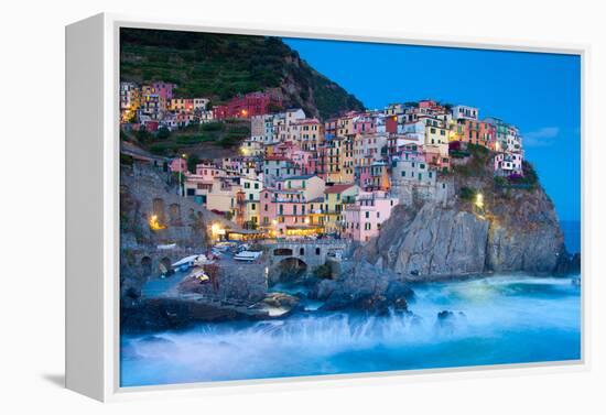 Manarola Fisherman Village in Cinque Terre, Italy-kasto-Framed Premier Image Canvas