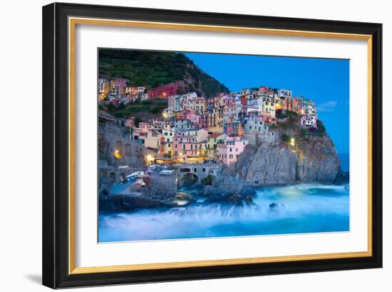 Manarola Fisherman Village in Cinque Terre, Italy-kasto-Framed Photographic Print