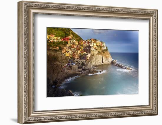 Manarola in After Storm Light, Cinque Terre, Italy-George Oze-Framed Photographic Print