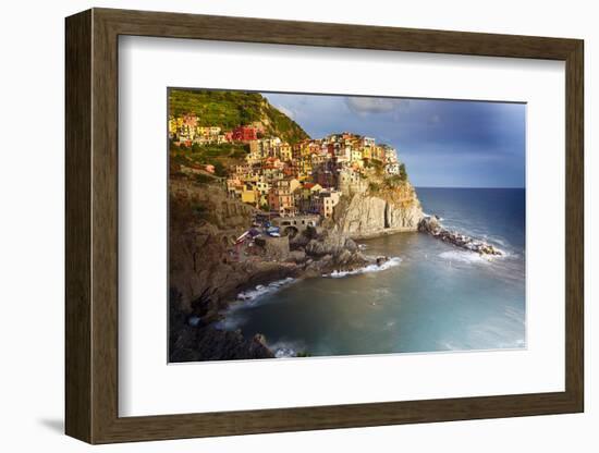 Manarola in After Storm Light, Cinque Terre, Italy-George Oze-Framed Photographic Print