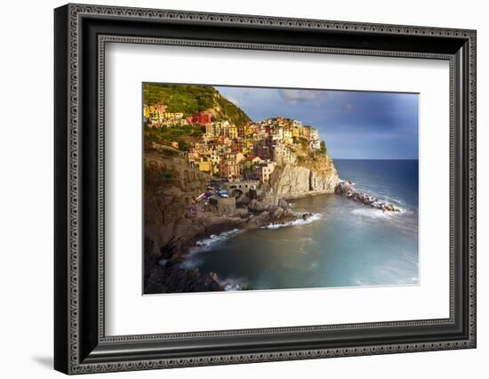 Manarola in After Storm Light, Cinque Terre, Italy-George Oze-Framed Photographic Print