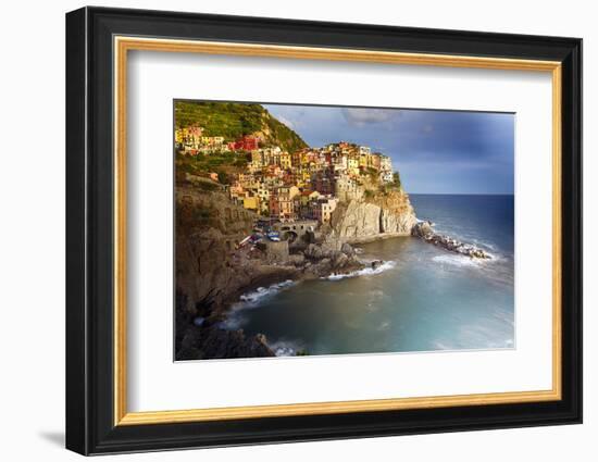 Manarola in After Storm Light, Cinque Terre, Italy-George Oze-Framed Photographic Print