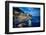 Manarola Night, Cinque Terre, Liguria, Italy-George Oze-Framed Photographic Print