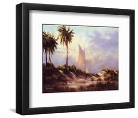Manasota Key Returning-null-Framed Art Print