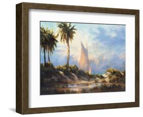 Manasota Key Returning-Malarz-Framed Art Print