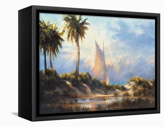 Manasota Key Returning-Malarz-Framed Stretched Canvas