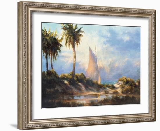 Manasota Key Returning-Malarz-Framed Art Print