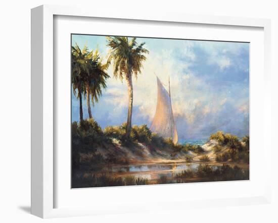 Manasota Key Returning-Malarz-Framed Art Print