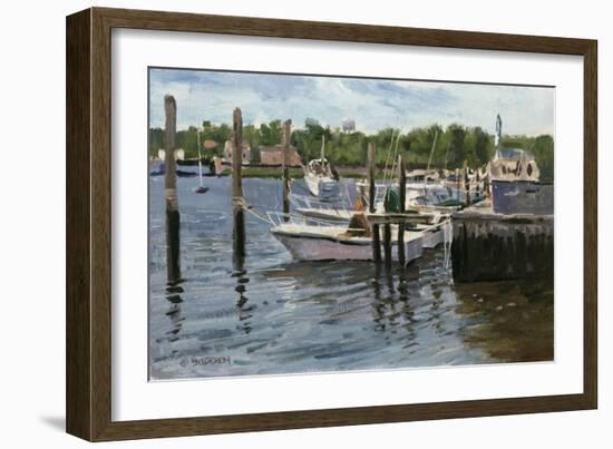 Manasquan Boats-Michael Budden-Framed Giclee Print