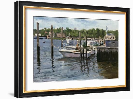 Manasquan Boats-Michael Budden-Framed Giclee Print