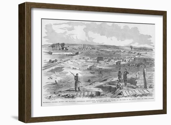 Manassas Junction Abandoned by Confederates-Frank Leslie-Framed Art Print