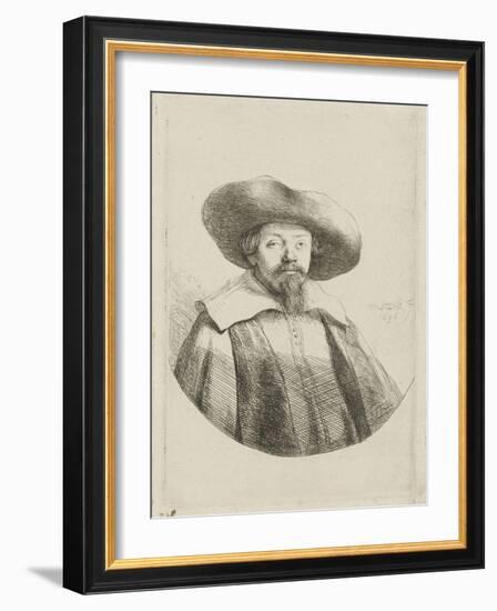 Manasseh ben Israël-Rembrandt van Rijn-Framed Giclee Print