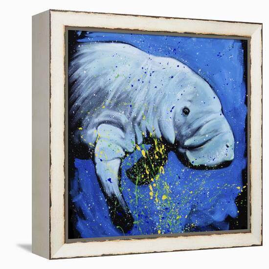 Manatee-null-Framed Stretched Canvas