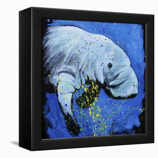 Manatee-null-Framed Stretched Canvas