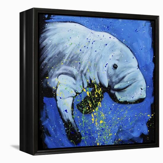 Manatee-null-Framed Stretched Canvas