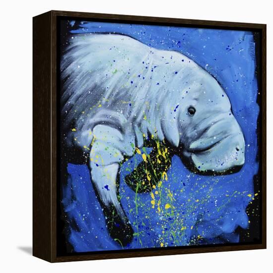 Manatee-null-Framed Stretched Canvas