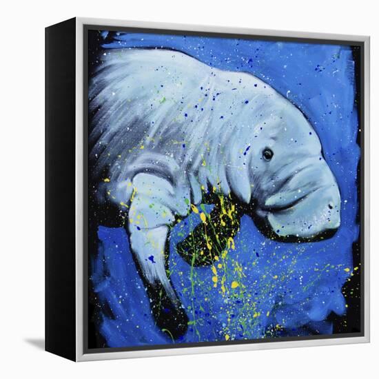 Manatee-null-Framed Stretched Canvas