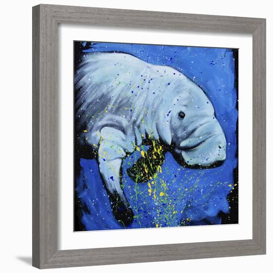 Manatee-null-Framed Art Print