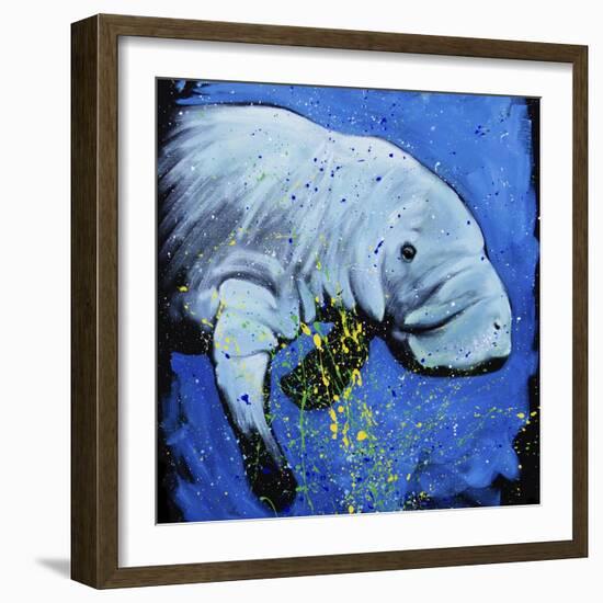 Manatee-null-Framed Art Print