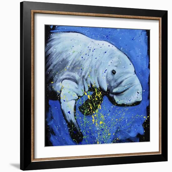 Manatee-null-Framed Art Print