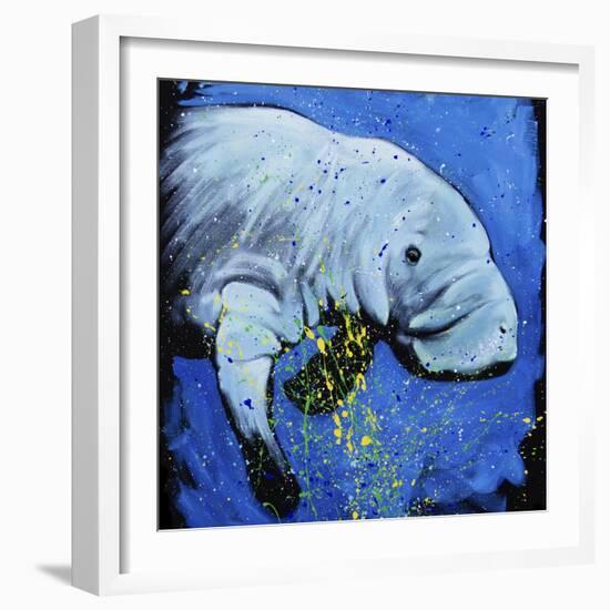 Manatee-null-Framed Art Print