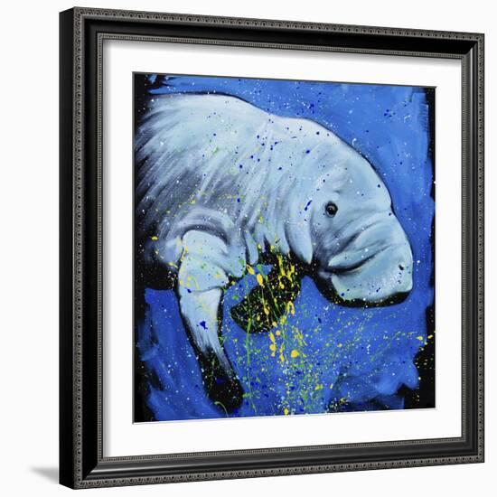 Manatee-null-Framed Art Print