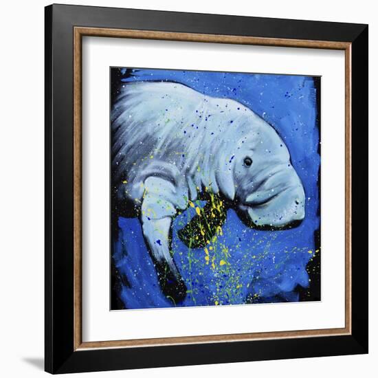 Manatee-null-Framed Art Print