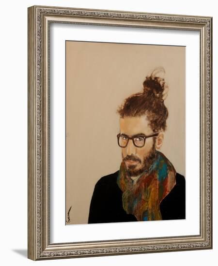 Manbun-Susan Adams-Framed Giclee Print