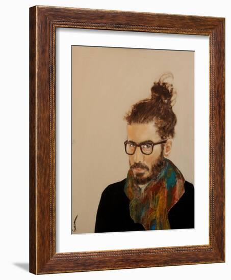 Manbun-Susan Adams-Framed Giclee Print