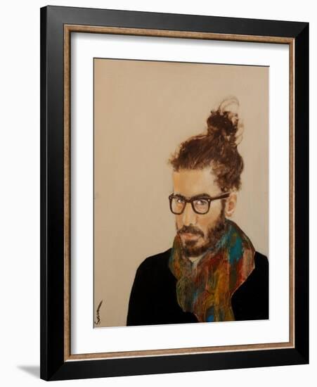 Manbun-Susan Adams-Framed Giclee Print