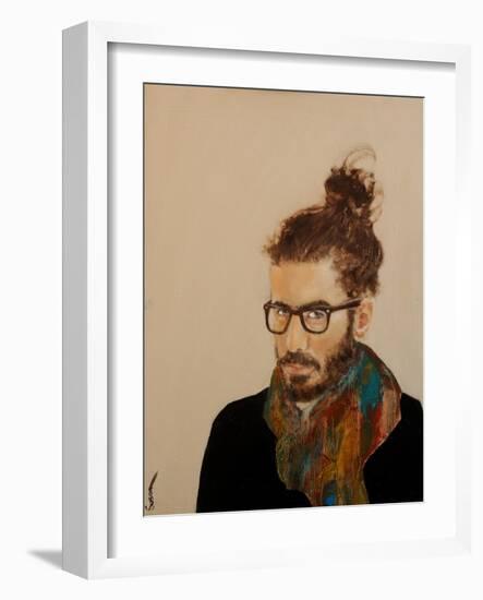 Manbun-Susan Adams-Framed Giclee Print