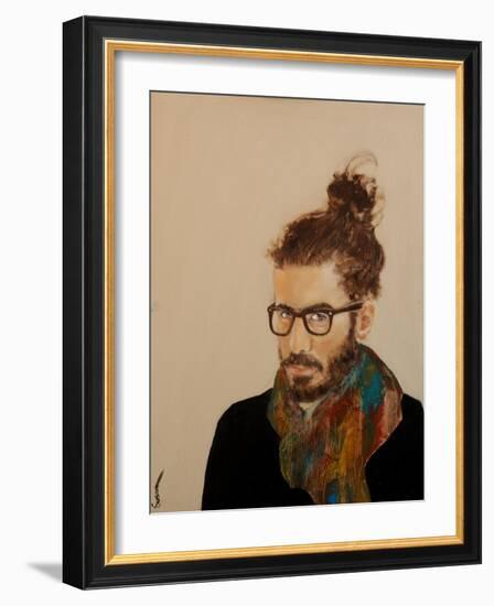 Manbun-Susan Adams-Framed Giclee Print