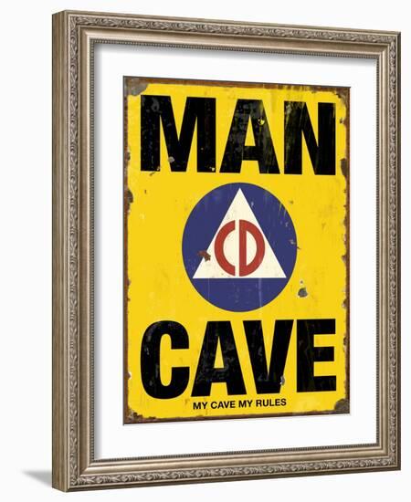 Mancave CD-Retroplanet-Framed Giclee Print