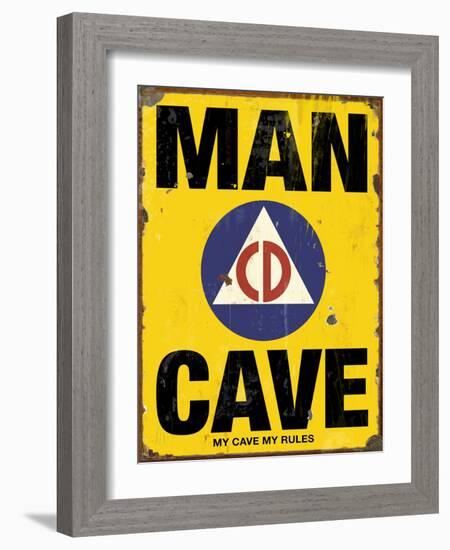 Mancave CD-Retroplanet-Framed Giclee Print