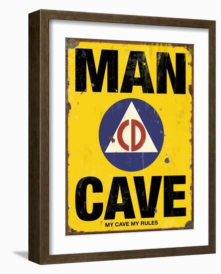 Mancave CD-Retroplanet-Framed Giclee Print