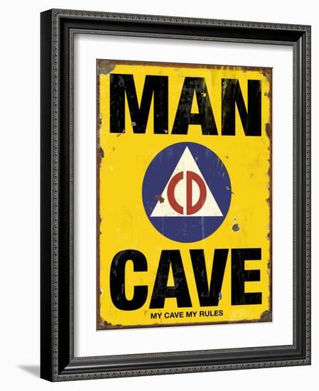 Mancave CD-Retroplanet-Framed Giclee Print