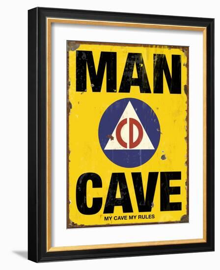 Mancave CD-Retroplanet-Framed Giclee Print