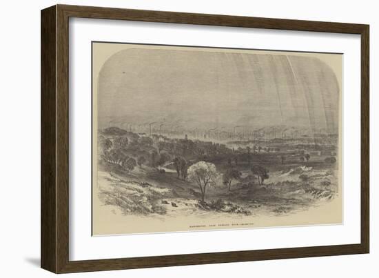 Manchester, from Kersall Moor-Samuel Read-Framed Giclee Print