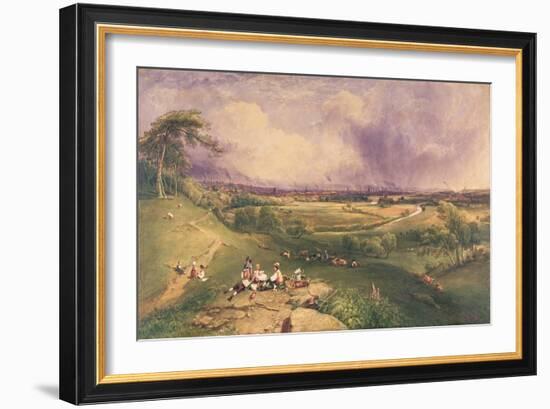 Manchester from the Cliff, Higher Broughton-William Wyld-Framed Giclee Print