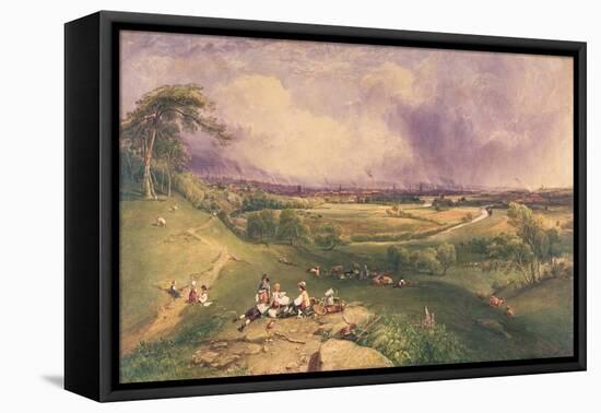 Manchester from the Cliff, Higher Broughton-William Wyld-Framed Premier Image Canvas