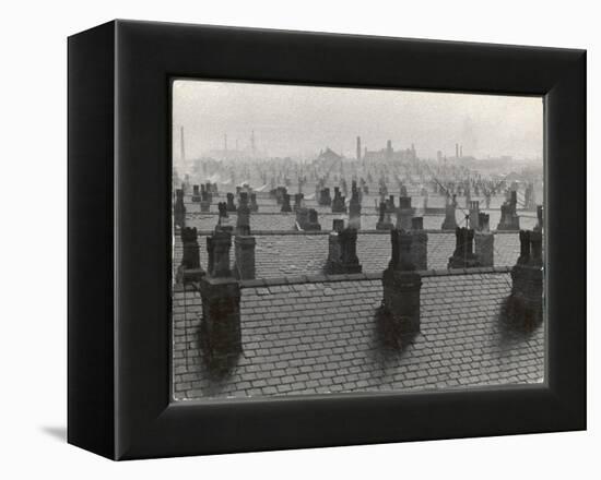 Manchester Rooftops-Henry Grant-Framed Premier Image Canvas