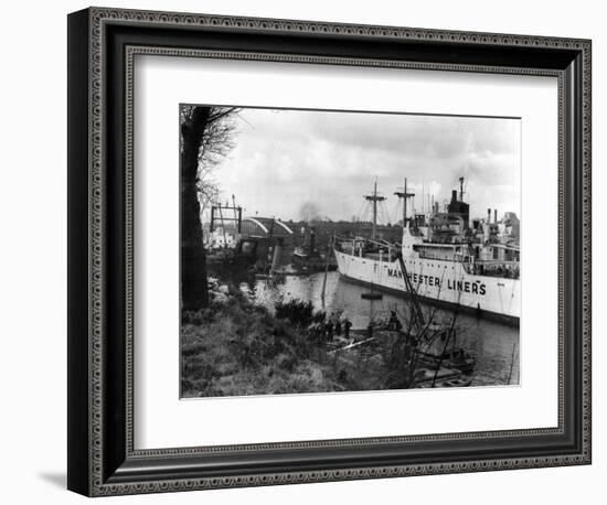 Manchester Ship Canal-null-Framed Art Print