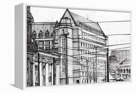 Manchester Town Hall, 2007-Vincent Alexander Booth-Framed Premier Image Canvas